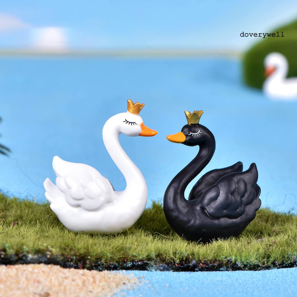 Mô hình thiên nga mini trang trí tiểu cảnh