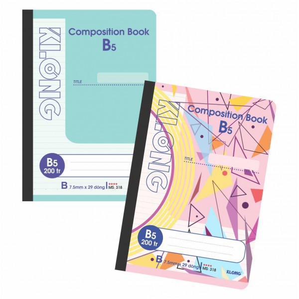[ab] Sổ may gián gáy KLONG 200tr B5 58/90; MS: 318