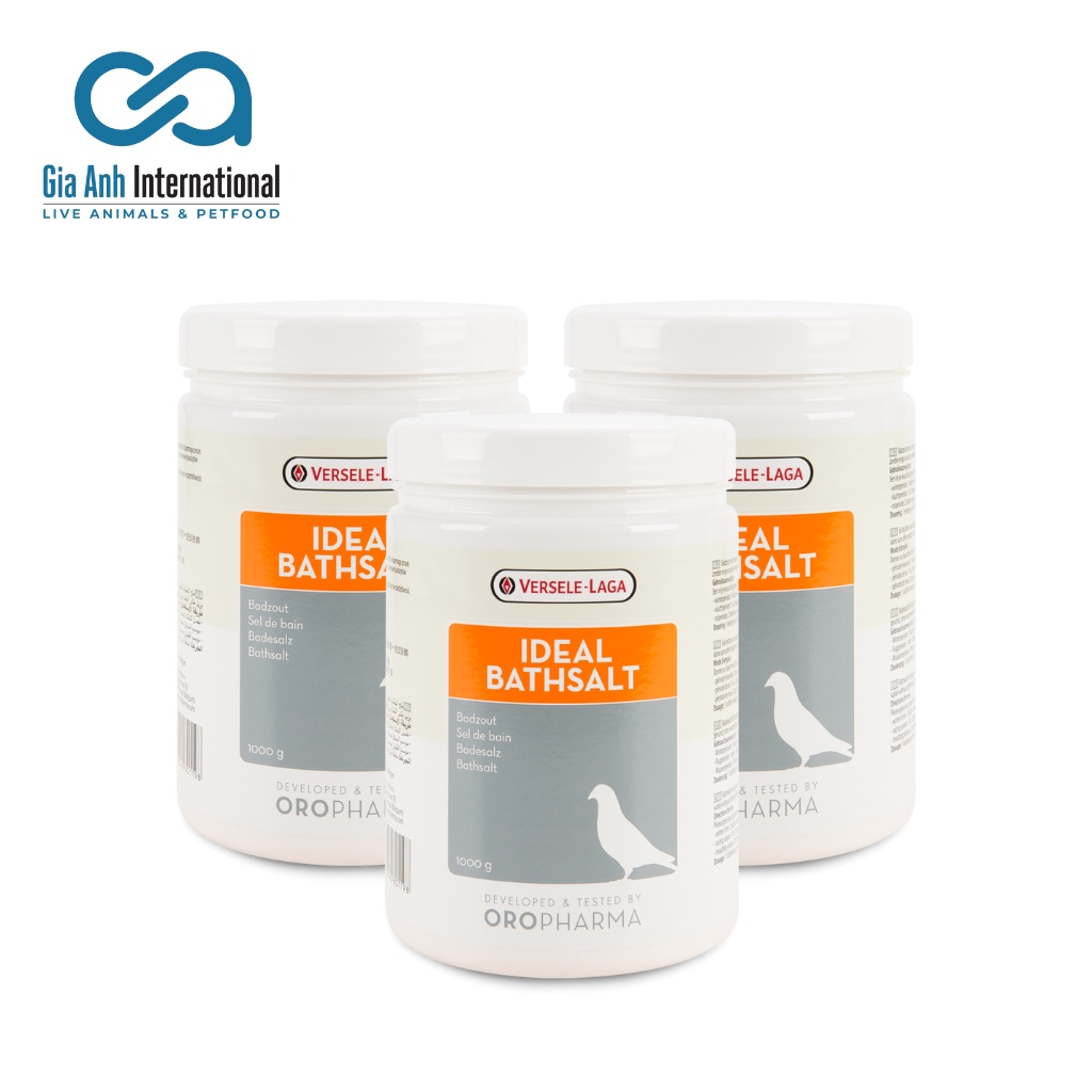 Muối Tắm Dành Cho Mọi Loại Chim Cảnh - Versele-Laga Ideal Bathsalt Giúp Chim Thư Giãn, Làm Sách Da, Lông Hộp 1kg