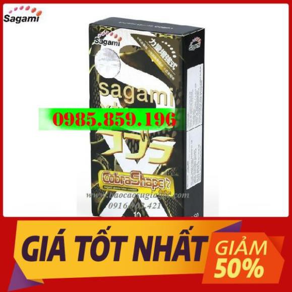 [KM] Bao cao su Sagami xtreme Cobra hình rắn hổ mang 10pcs