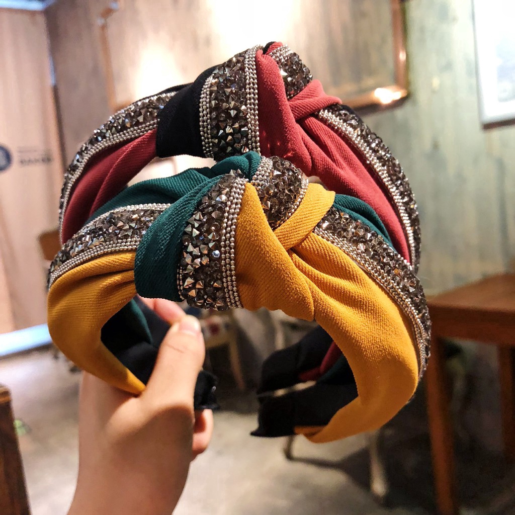 Cài tóc đính đá thời trang Hàn Quốc