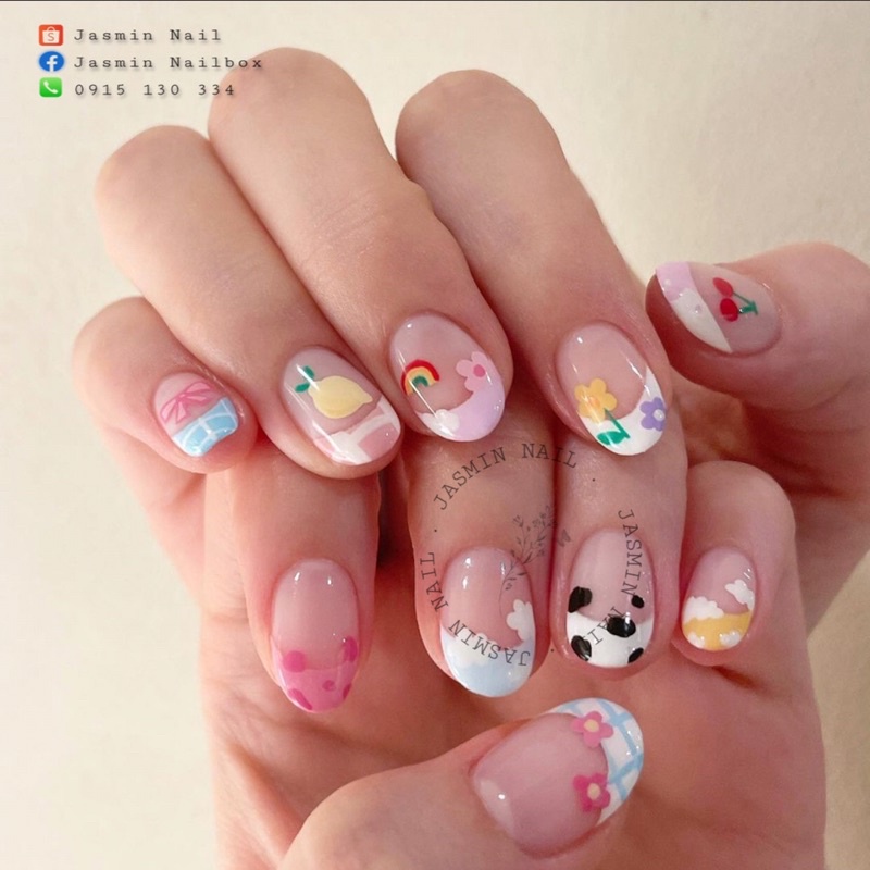 [Mã NHUQAD giảm 10% đơn 100k][NAIL BOX] Nailbox móng úp thiết kế sẵn mẫu desgin hàn quốc