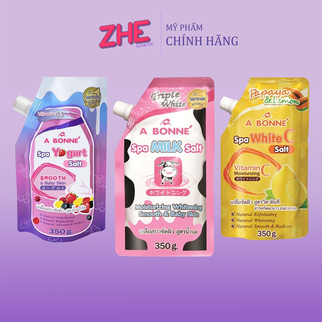 Muối tắm Sữa Bò Spa A Bonne' Thái Lan 350g dạng túi