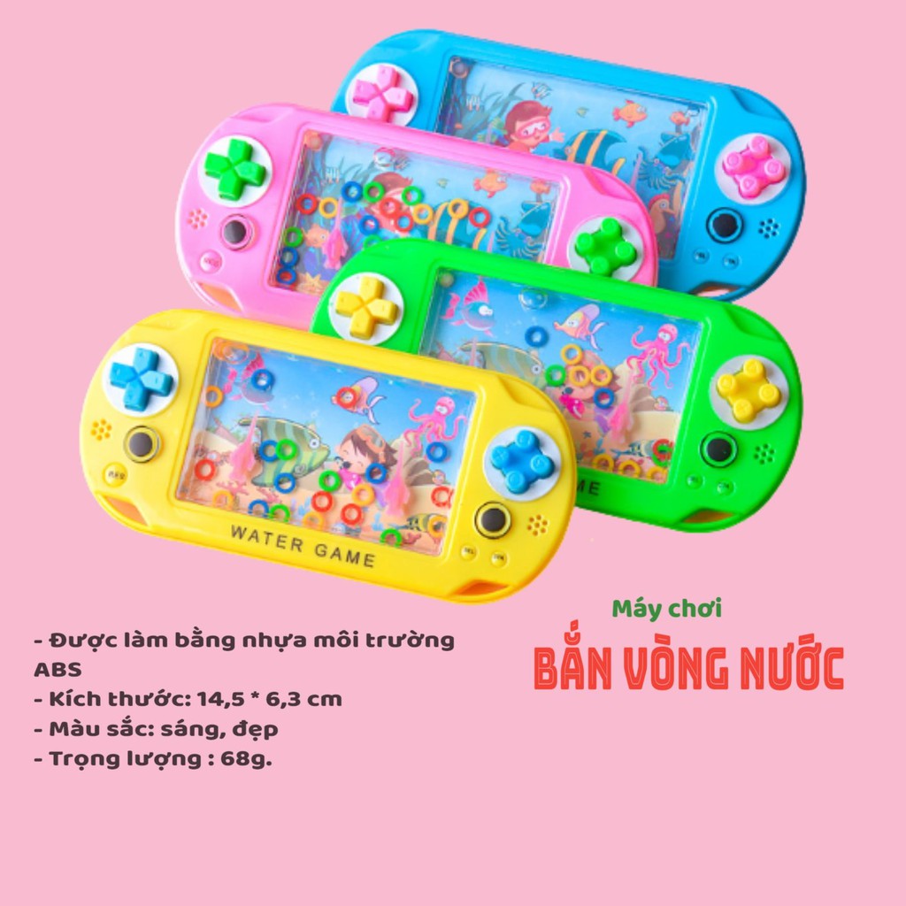 Máy chơi game [Mua 3 giảm 15%] Đồ chơi trẻ em game bắn vòng nước giải trí - Đồ chơi thông minh cho bé nhiều màu A41