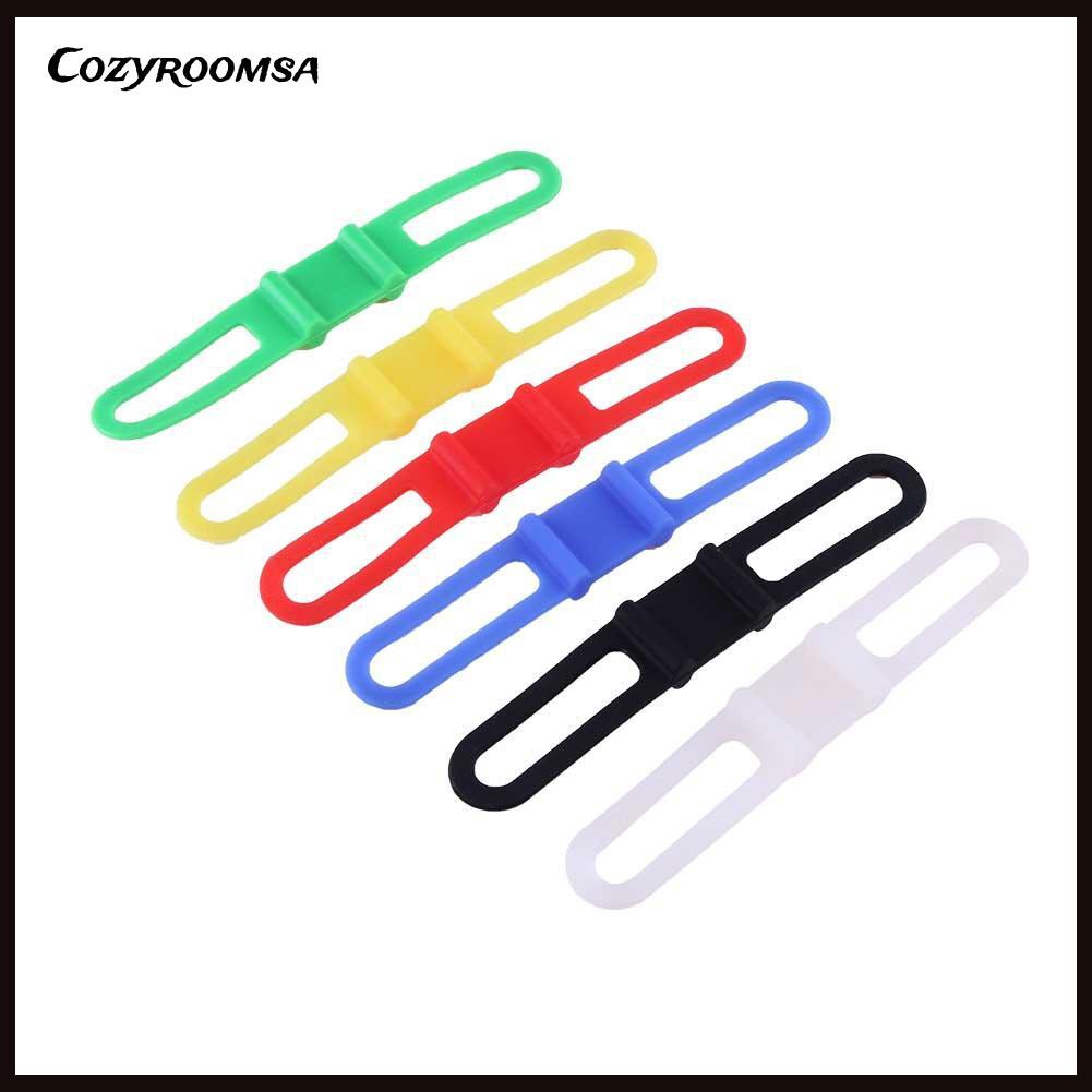 Dây Silicone Đàn Hồi Buộc Đèn Pin Cho Xe Đạp Leo Núi