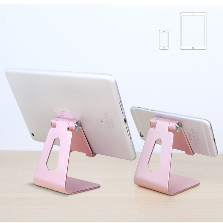 Giá đỡ điện thoại, máy tính bảng chất liệu kim loại phủ sơn tĩnh điện