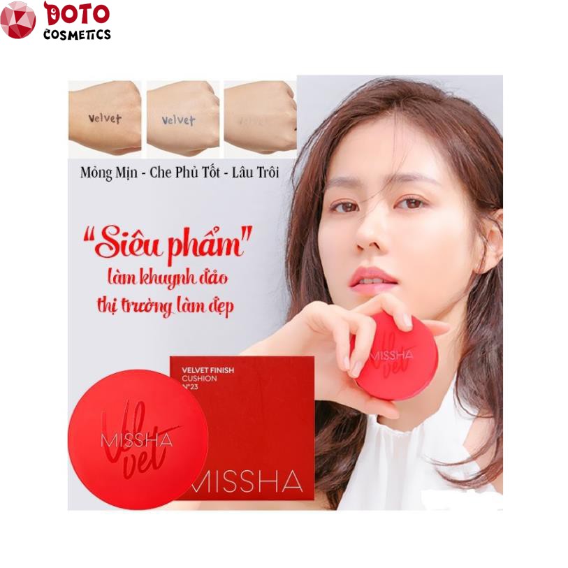 🍒 Phấn Nước / MISSHA / Phấn Nước Missha Đỏ [FREESHIP-AUTH] Mỏng Mịn, Che Phủ Tốt, Lâu Trôi 🍒