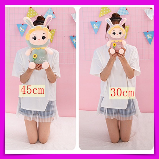 [Hàng Mới ] Gấu Bông Hình Nhân Vật Thỏ Hoa Mặt Trời Sun Flower JOUJOU Mềm Mịn Dễ Thương Quà Tặng Đáng Yêu Size 30Cm 45Cm