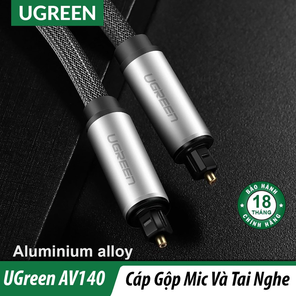 Dây Quang Optical Bện Lưới Cao Cấp UGreen AV108- Âm Thanh Dolby 5.1, 6.1, AC3, Prologic, vv