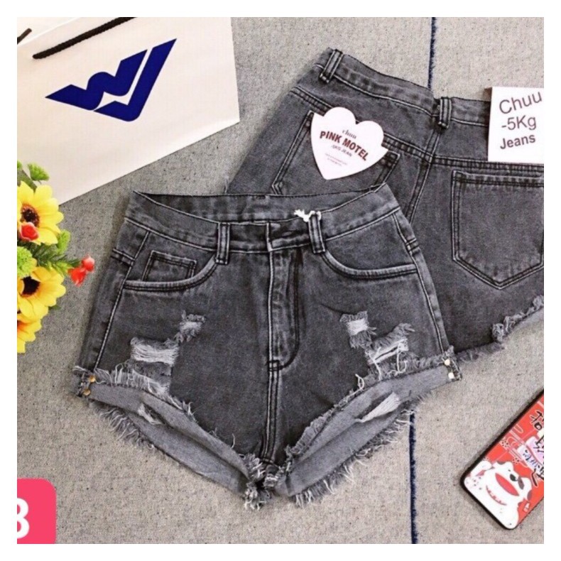 QUẦN SHORT JEAN NỮ RÁCH B-THANG Sss2