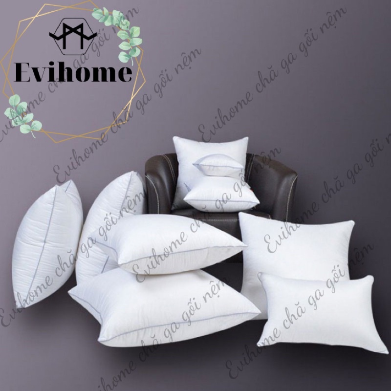 Ruột gối vuông Tựa Lưng Trang Trí Sofa Cao Cấp 50x50 được làm từ chất liệu polyester gòn xơ nhân tạo chất lượng 4D.