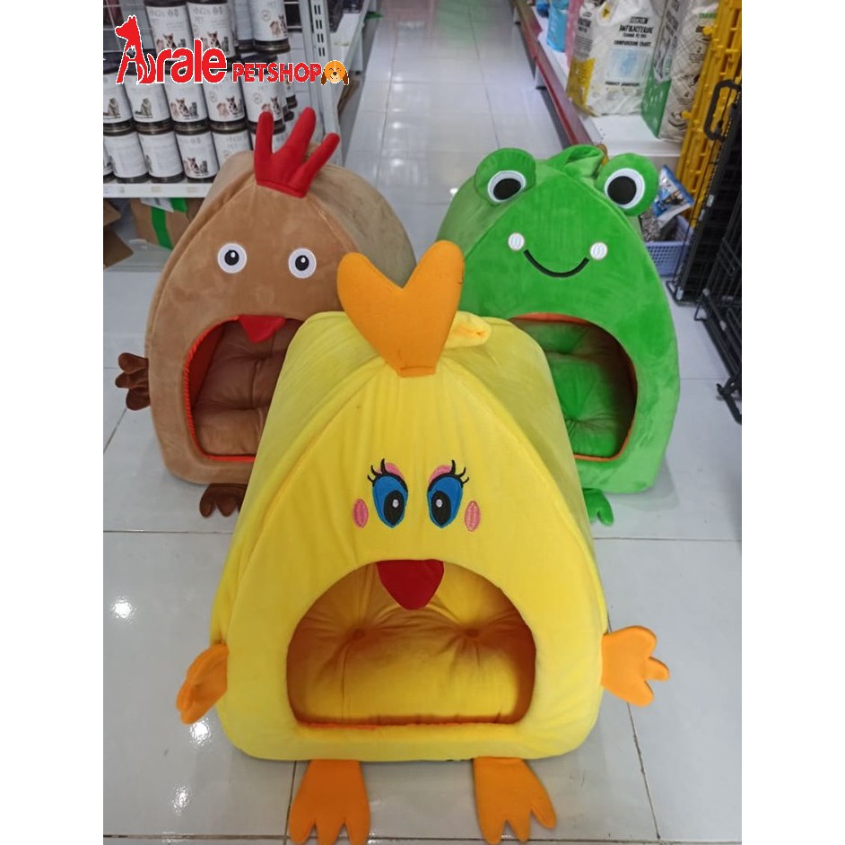 Nhà nệm chó mèo, ổ nằm giữ ấm hình thú siêu dễ thương