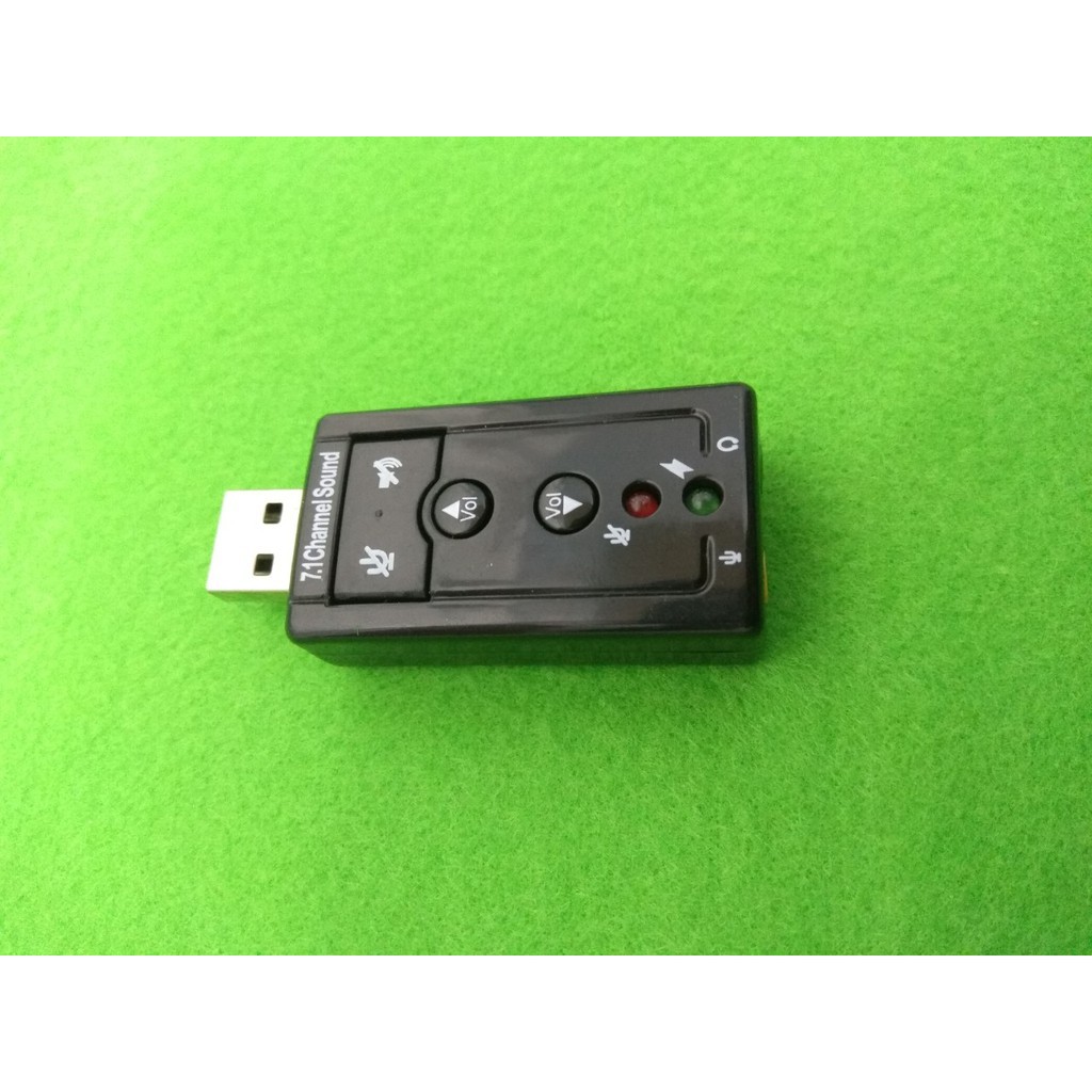FreeShip USB cho ra Sound Âm thanh 7.1 cực hay bổ trợ cho tai nghe khi Laptop không có or 1 cổng AUX LP20413 Vn