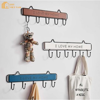 [Cắt lỗ lấy 5 sao] Móc treo đồ bằng gỗ, phụ kiện decor trang trí nhà cửa
