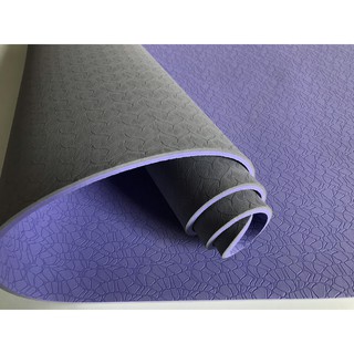 Thảm Yoga Cao Cấp 2 Màu Mikie Mat -Tím Xám