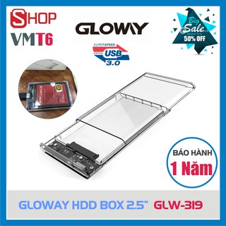 Box ổ cứng trong suốt 2.5'' glw319 sata 3.0 - sp chính hãng bảo hành 12 tháng!