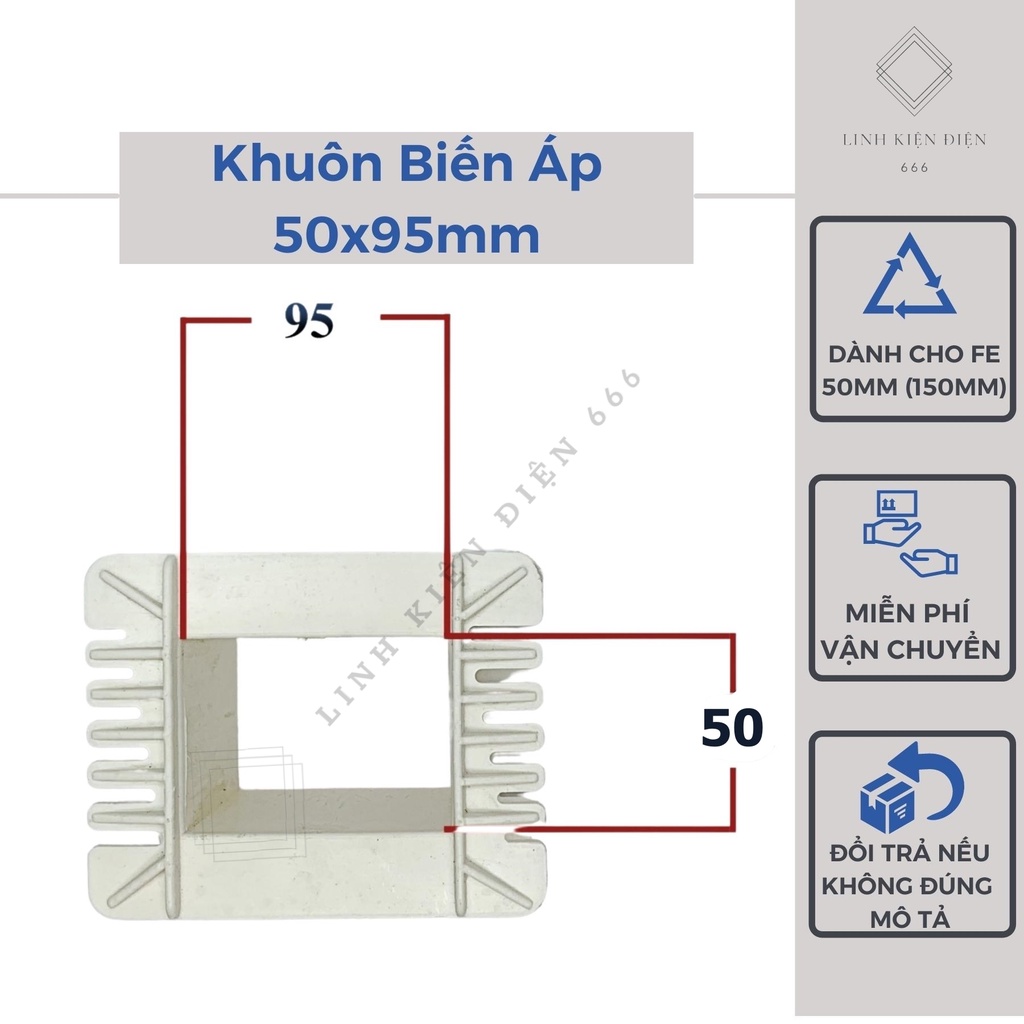 Gông Quấn Biến Áp Cho Fe 50mm Khuôn Biến Áp Cốt Quấn Đổi Nguồn Kích Cơ