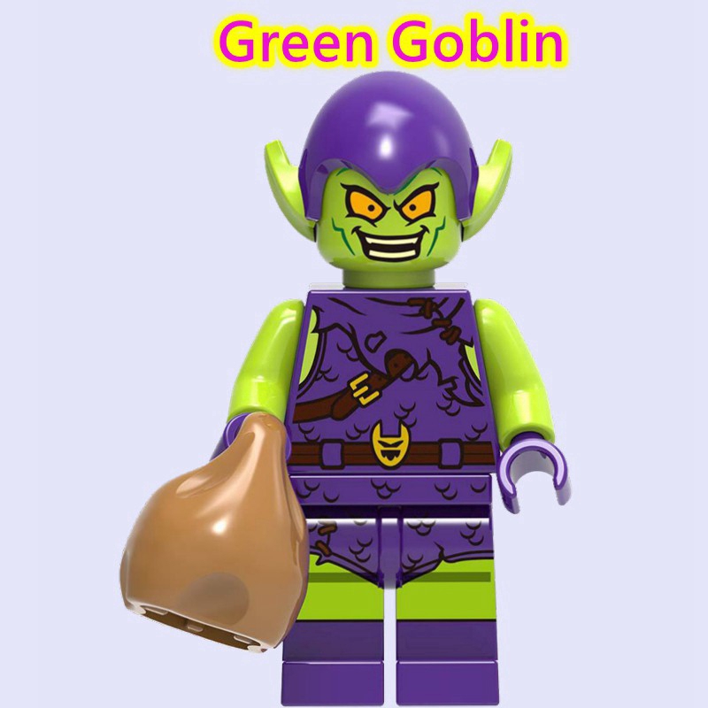 Bộ đồ chơi khối lắ́p ráp Lego mô hình nhân vật Avengers Hulk Ham Green Goblin Spider Man Spiderman độc đáo