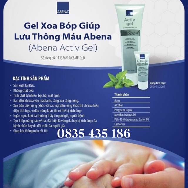 Gel Xoá Bóp Abena 6654(250ml)