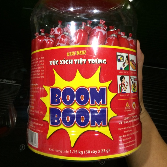 Xúc Xích VISSAN Boom Boom ăn liền  - quán ăn vặt tuổi thơ trước cổng trường