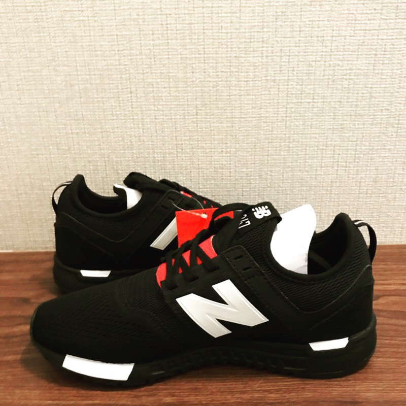 【Bắn thật】New Balance 247 lưới thể thao màu đen nhẹ chạy bộ đôi mẫu MRL247BC