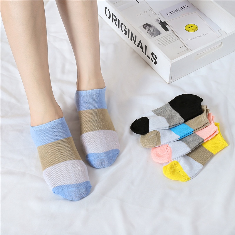 Tất Cotton Màu Trơn Đơn Giản Thời Trang Cho Nữ | BigBuy360 - bigbuy360.vn