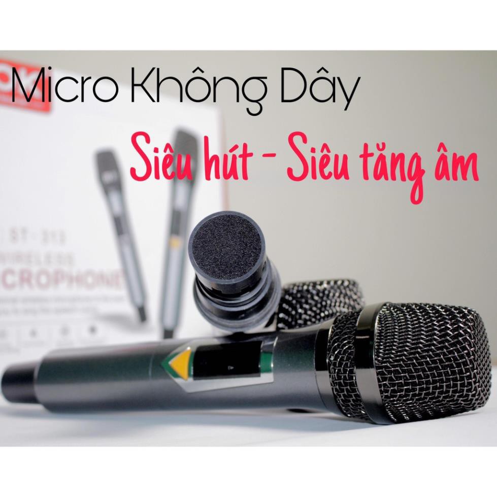 MICRO KHÔNG DÂY KARAOKE C.O.K ST-313 -  HÀNG CHÍNH HÃNG