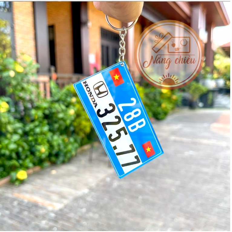 Móc khóa in biển số xe - Thiết kế theo yêu cầu, đa dạng nhiều mẫu mã