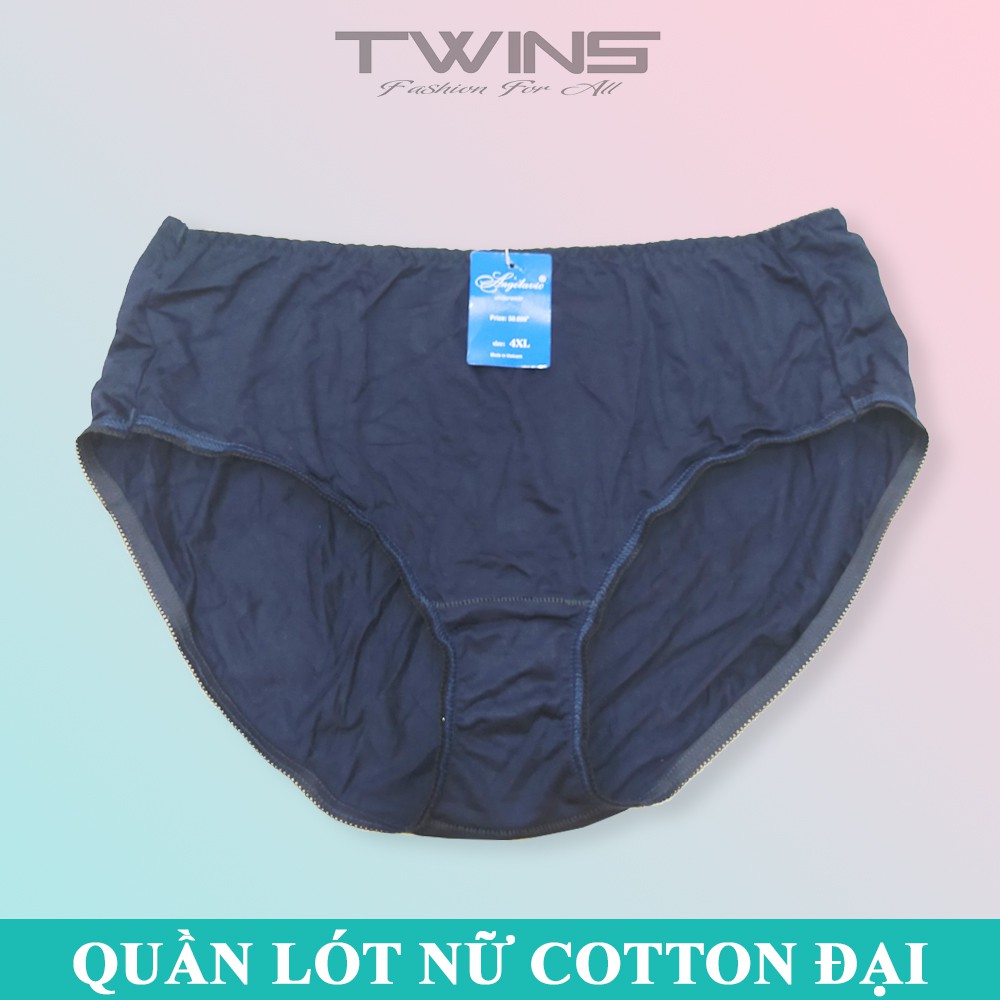 Quần lót nữ cotton cao cấp trơn bigsize chất liệu mềm mại thoáng mát thiết kế đơn giản size lớn từ 70kg-90kg
