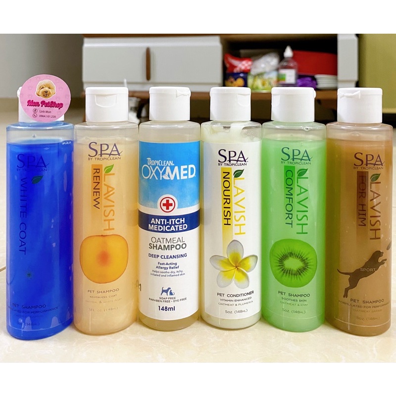 Sữa tắm SPA Tropiclean chai 150ml dùng thử