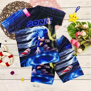 Bộ thun lạnh Sonic cho bé trai