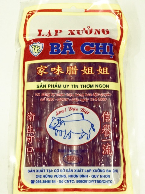 Lạp xưởng Bà Chị Loại Đặc biệt 250g