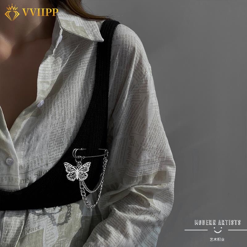 Ghim CàI ÁO HìNh Bươm BướM ĐíNh Kim Cương Giả ThờI Trang Cho Nữ