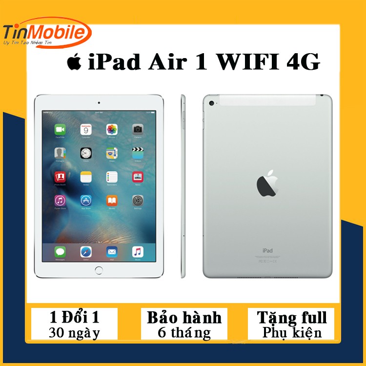 Máy Tính Bảng iPad Air - 16Gb (4G + Wifi) - Zin Đẹp 99%