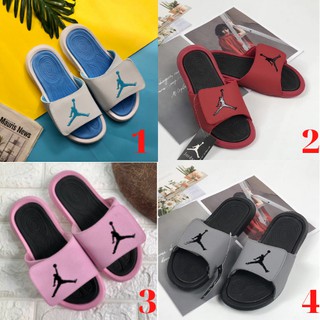 [Khuyến Mãi Sốc] Tặng Hộp - Dép Quai Ngang Thể Thao Jordan - Đỏ Quai Xám