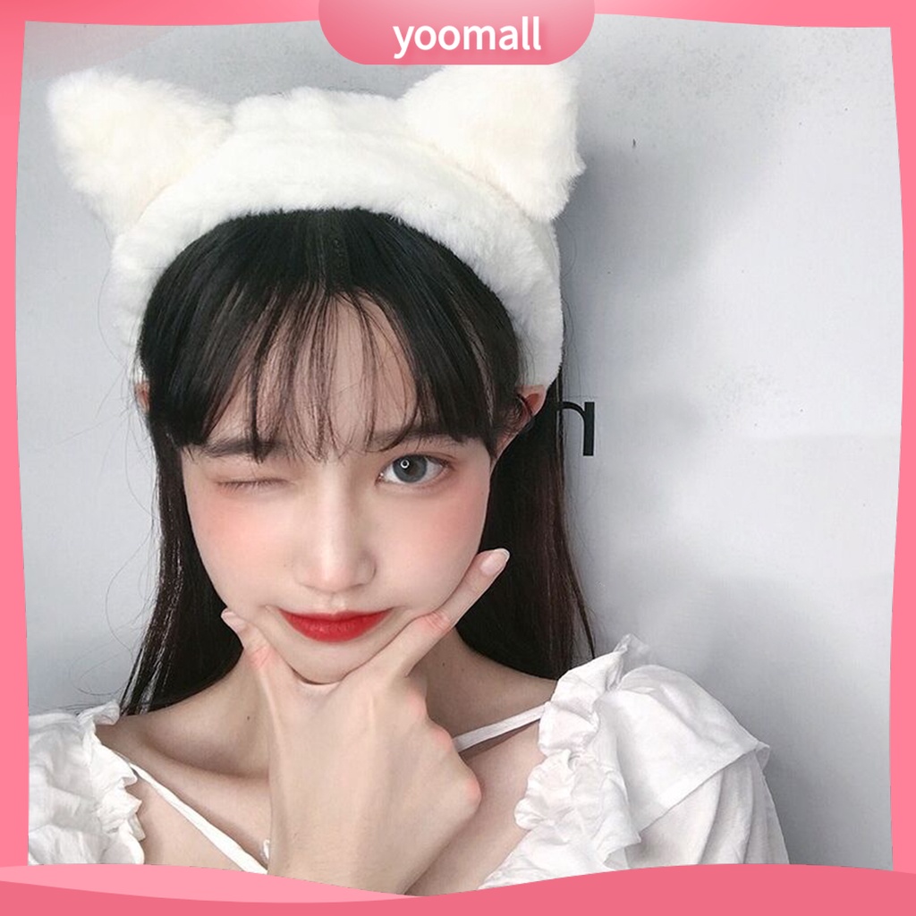 Băng Đô Cài Tóc Hình Tai Mèo Đơn Giản Cho Nữ