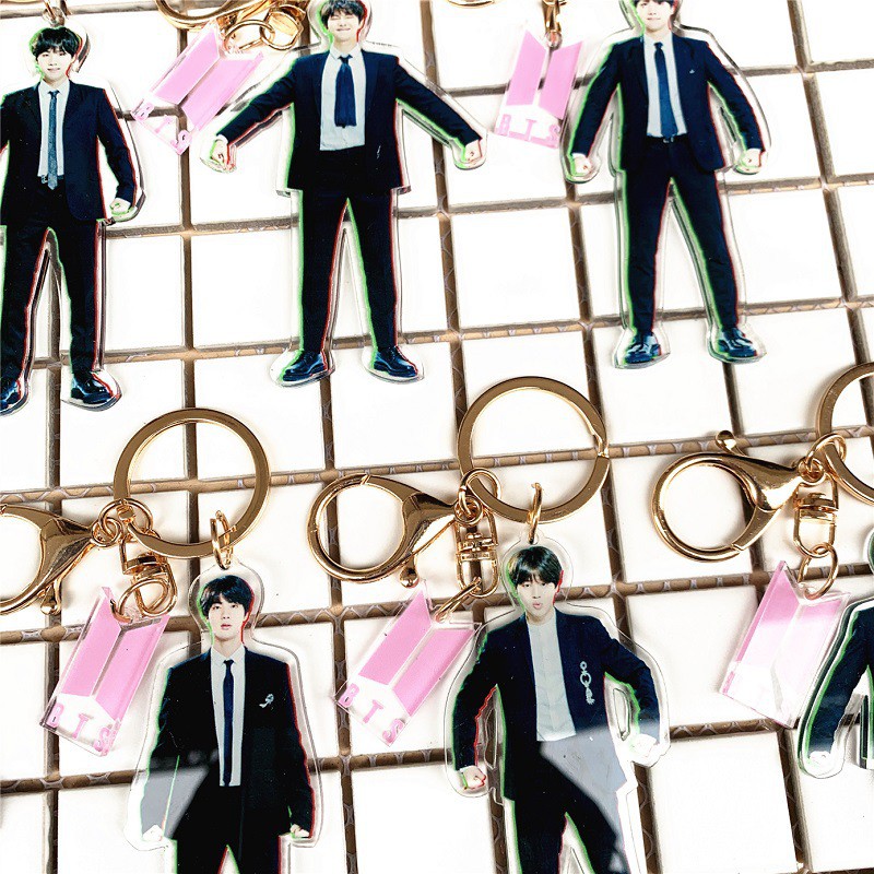 Móc khóa Acrylic in hình các thành viên nhóm BTS
