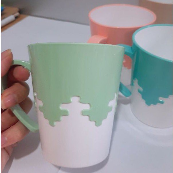 Cốc ly nhựa cao cấp phối 2 màu dùng uống nước, cafe, trà sữa Việt Nhật Plastic