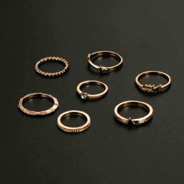 Set 7 nhẫn phong cách Boho (SNCN28)