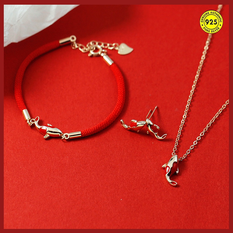 Bộ trang sức Vòng cổ bông tai thời trang cho nữ