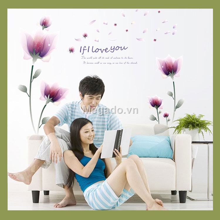 Hoa cánh mỏng tím nhạt B037