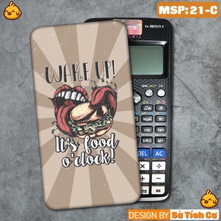 Miếng decal dán máy tính fx-570, fx-580, fx-880, casio, vinacal,... vintage funny msp: 21