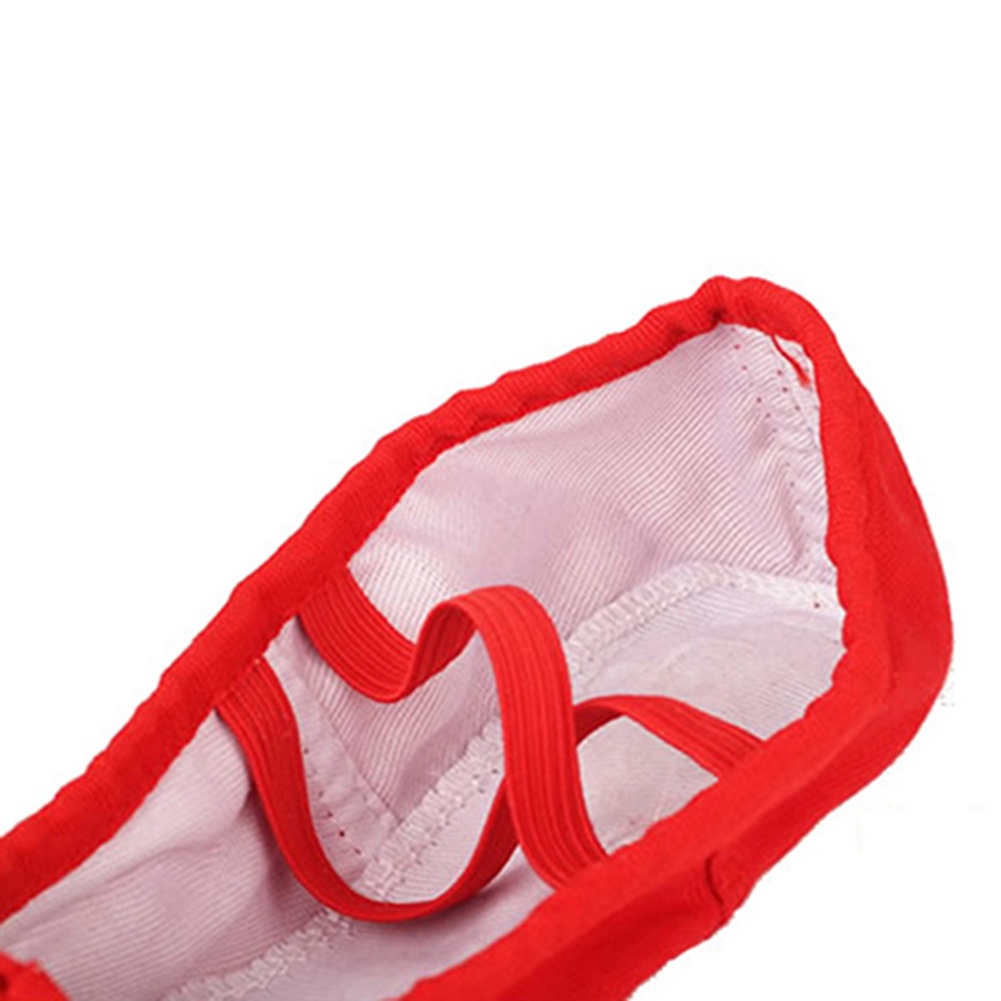 Giày múa ba lê vải canvas mềm mũi nhọn cho người lớn