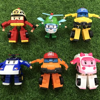Bộ 6 ô tô Robot biến hình RoboCar Pol - DC01