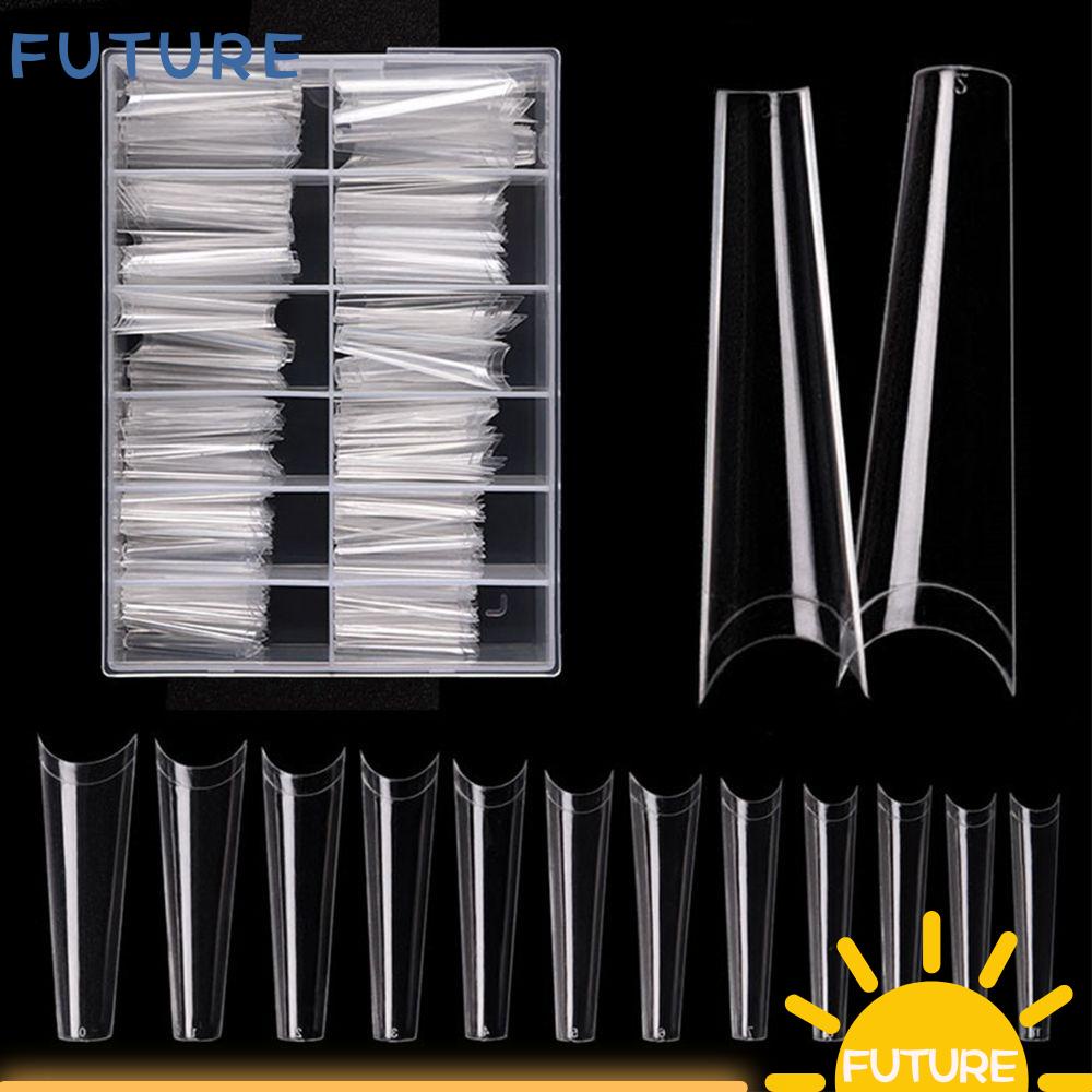 Vỏ Acrylic Trong Suốt 12 Kích Cỡ Chuyên Dụng Trang Trí Móng Tay Nghệ Thuật