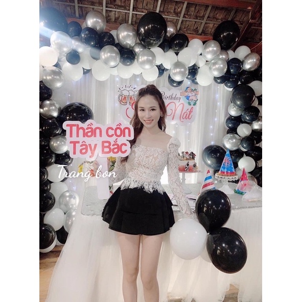 Áo ren trắng