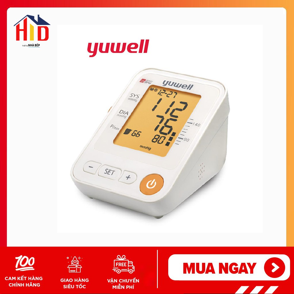 Máy Đo Huyết Áp bắp tay có giọng nói Tiếng Việt Yuwell YE650D