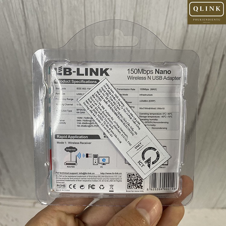 USB wifi thu wifi LB LINK cho máy tính bàn thu sóng wifi cho pc LUVIBA WN151 | BigBuy360 - bigbuy360.vn