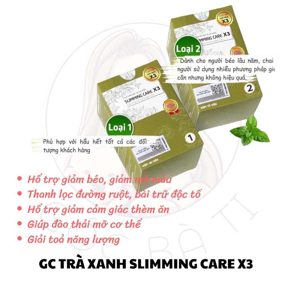 [ CAM KẾT CHÍNH HÃNG ] TRÀ XANH GC SLIMMING CARE X3