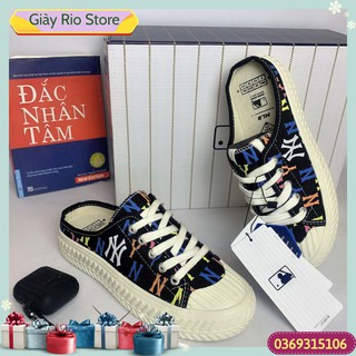 [ FREE SHIP-HÀNG QUẢNG CHÂU ] Giày Đạp Gót, Sục Ny, 𝐌𝐋𝐁 Đạp Gót Đen full box 2021. Rio